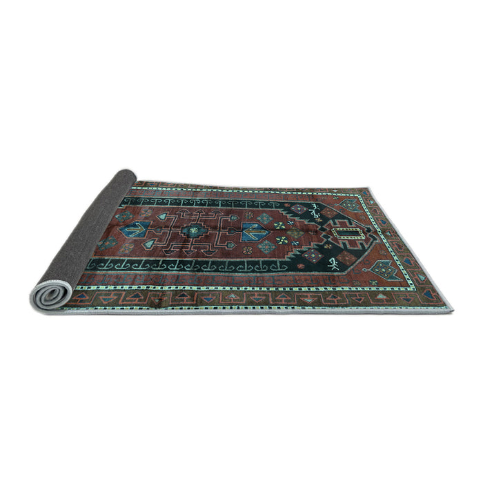 Sideview of Persian Light Blue Traditional Rug, tr2805lblu
