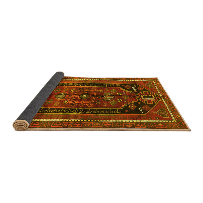 Sideview of Persian Yellow Traditional Rug, tr2805yw