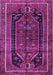 Machine Washable Persian Purple Traditional Area Rugs, wshtr2805pur