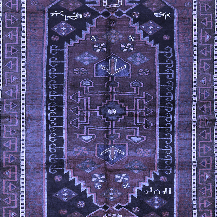 Machine Washable Persian Blue Traditional Rug, wshtr2805blu