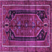 Square Persian Purple Traditional Rug, tr2805pur