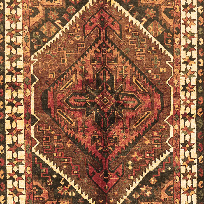 Machine Washable Persian Brown Traditional Rug, wshtr2806brn