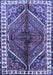 Machine Washable Persian Blue Traditional Rug, wshtr2806blu