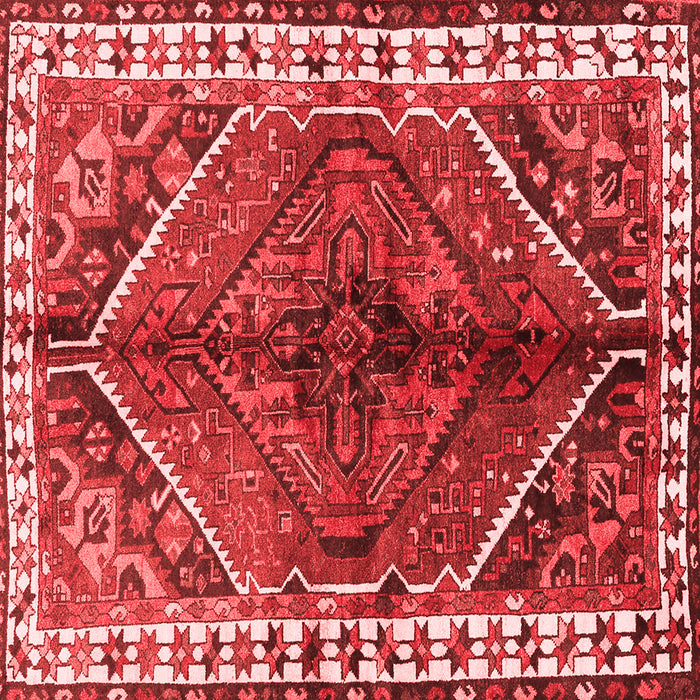 Machine Washable Persian Red Traditional Rug, wshtr2806red