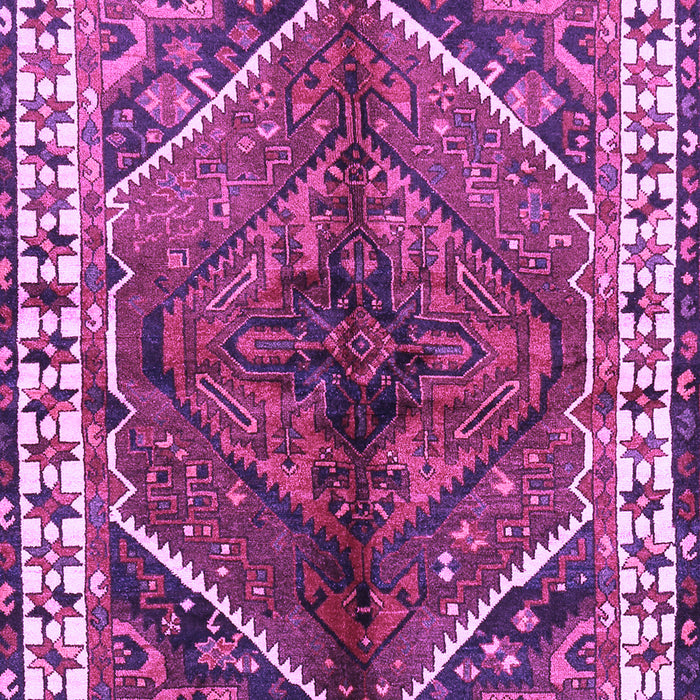 Machine Washable Persian Purple Traditional Area Rugs, wshtr2806pur