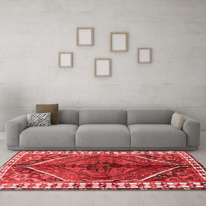 Traditional Red Washable Rugs