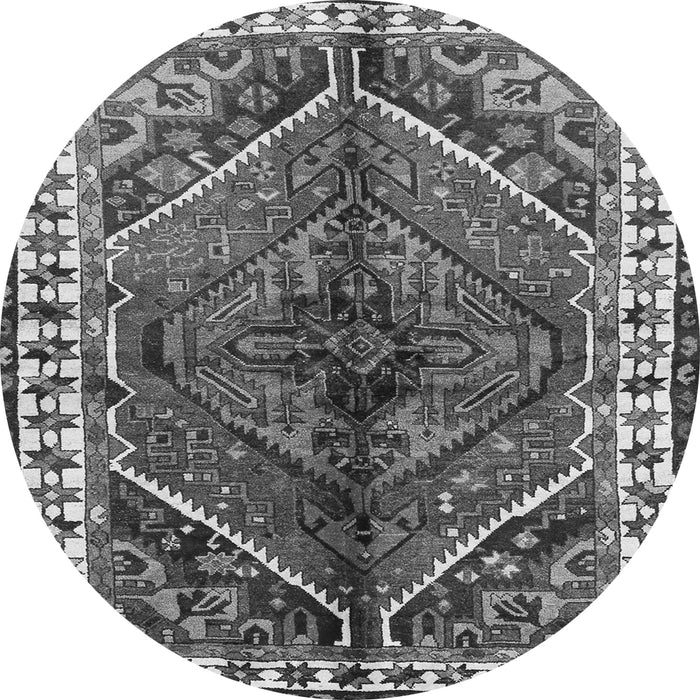 Machine Washable Persian Gray Traditional Rug, wshtr2806gry