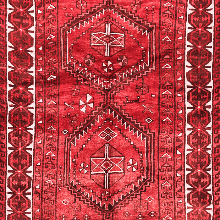 Machine Washable Persian Red Traditional Rug, wshtr2807red