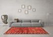 Machine Washable Persian Orange Traditional Area Rugs in a Living Room, wshtr2807org