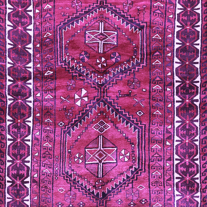 Machine Washable Persian Purple Traditional Area Rugs, wshtr2807pur