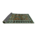 Sideview of Persian Turquoise Traditional Rug, tr2807turq