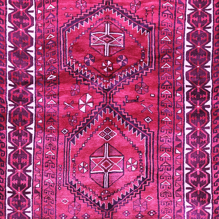 Machine Washable Persian Pink Traditional Rug, wshtr2807pnk