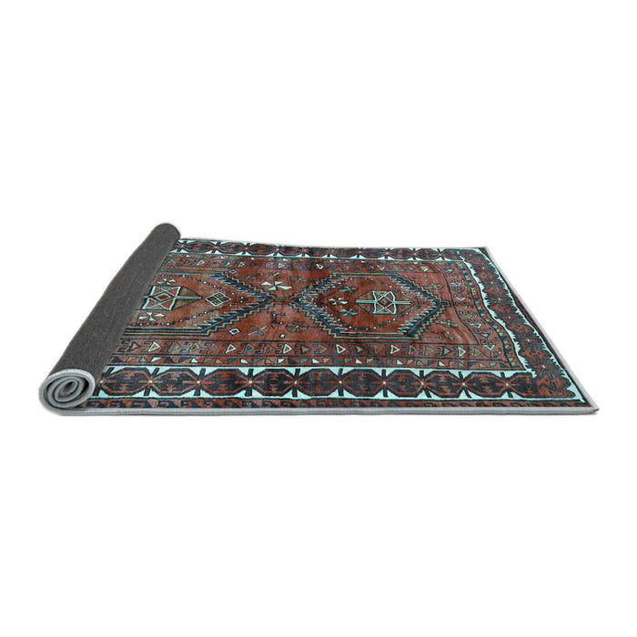Sideview of Persian Light Blue Traditional Rug, tr2807lblu