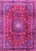 Machine Washable Persian Pink Traditional Rug, wshtr2808pnk