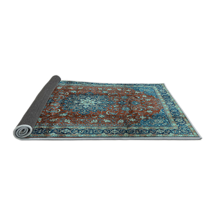 Sideview of Persian Light Blue Traditional Rug, tr2808lblu