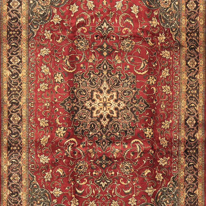 Machine Washable Persian Brown Traditional Rug, wshtr2808brn
