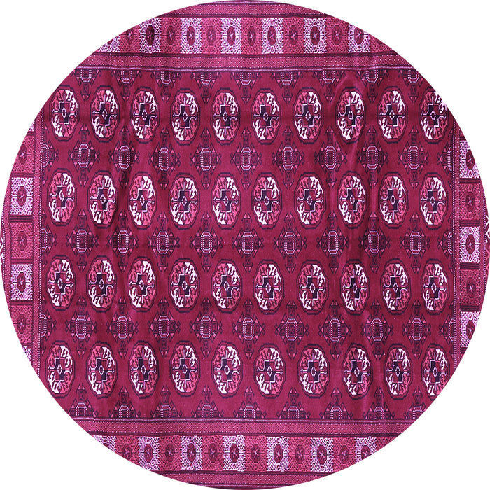 Round Persian Purple Traditional Rug, tr2809pur