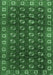 Machine Washable Persian Emerald Green Traditional Area Rugs, wshtr2809emgrn