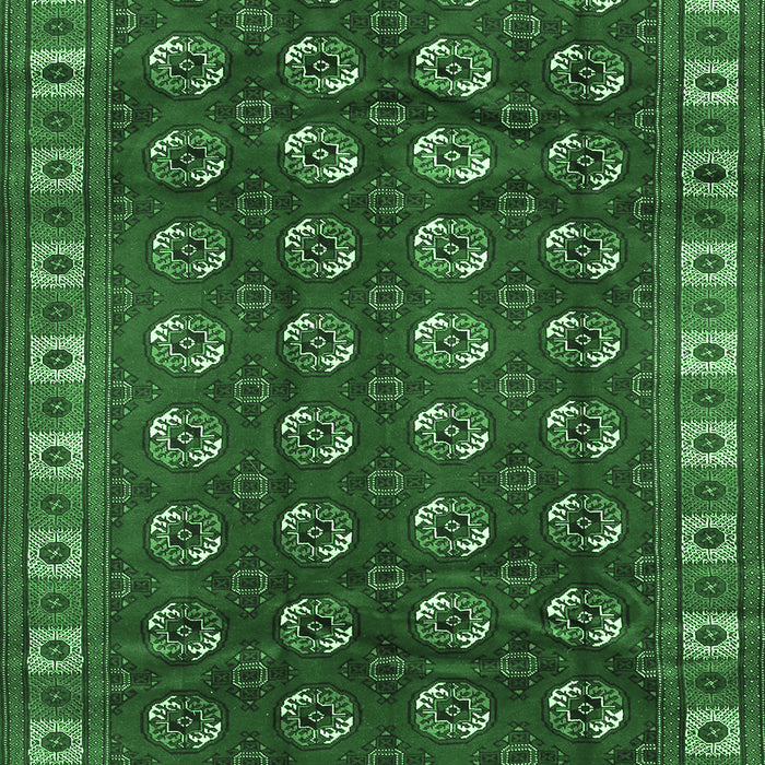 Machine Washable Persian Emerald Green Traditional Area Rugs, wshtr2809emgrn