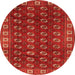 Square Persian Orange Traditional Rug, tr2809org