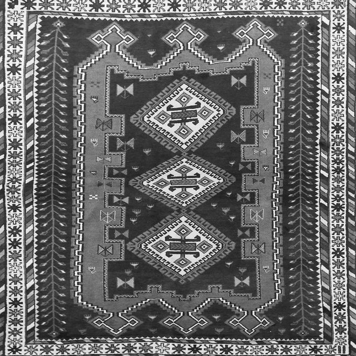 Serging Thickness of Persian Gray Traditional Rug, tr280gry