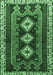 Machine Washable Persian Emerald Green Traditional Area Rugs, wshtr280emgrn