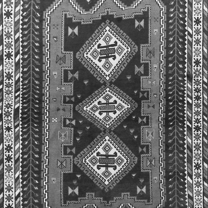 Serging Thickness of Machine Washable Persian Gray Traditional Rug, wshtr280gry