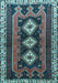 Machine Washable Persian Light Blue Traditional Rug, wshtr280lblu