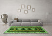 Machine Washable Persian Green Traditional Area Rugs in a Living Room,, wshtr280grn