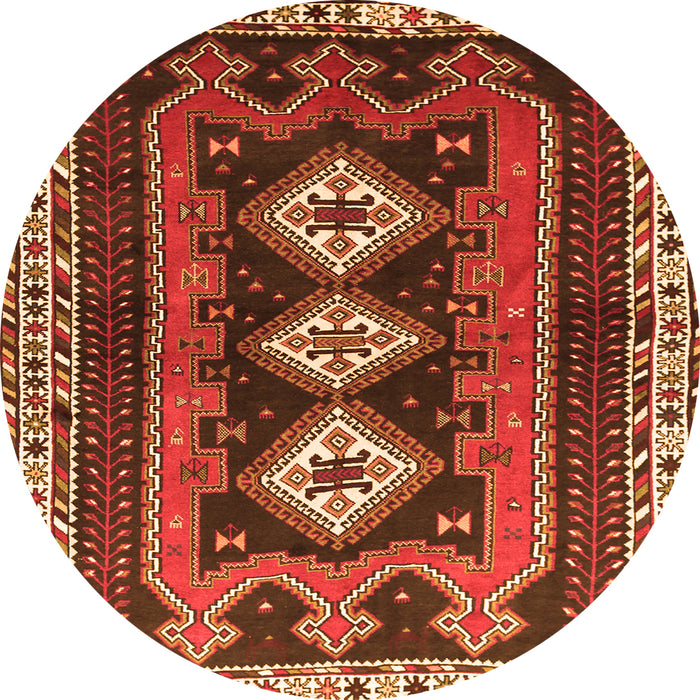 Square Persian Orange Traditional Rug, tr280org