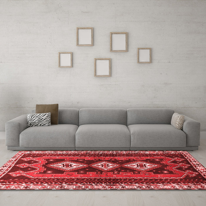 Traditional Red Washable Rugs