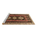 Sideview of Machine Washable Persian Brown Traditional Rug, wshtr280brn