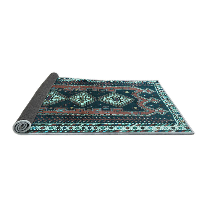 Sideview of Persian Light Blue Traditional Rug, tr280lblu