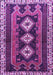 Machine Washable Persian Purple Traditional Area Rugs, wshtr280pur