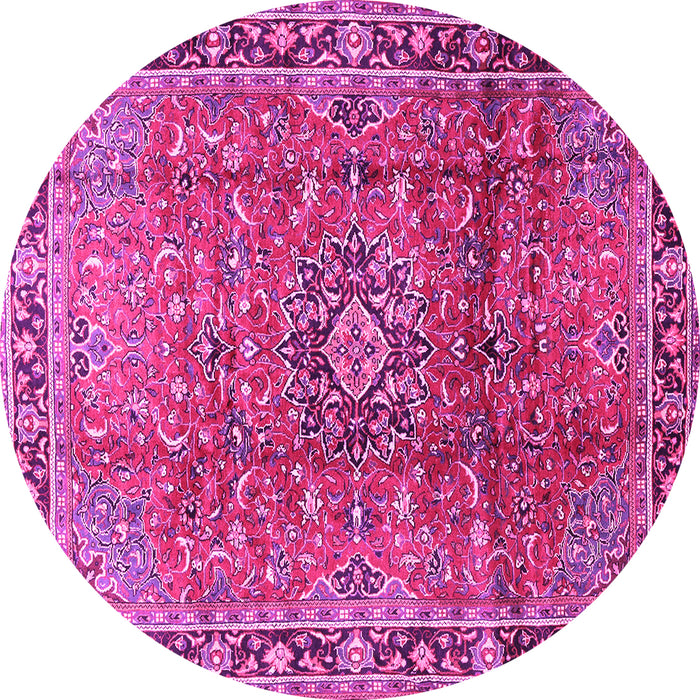 Round Persian Pink Traditional Rug, tr2810pnk