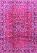 Machine Washable Persian Pink Traditional Rug, wshtr2810pnk