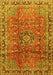 Machine Washable Persian Yellow Traditional Rug, wshtr2810yw