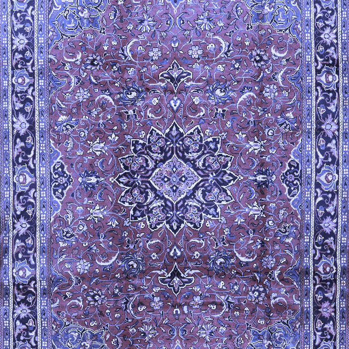 Machine Washable Persian Blue Traditional Rug, wshtr2810blu