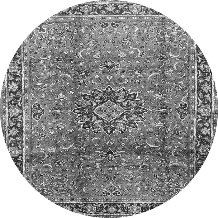 Machine Washable Persian Gray Traditional Rug, wshtr2810gry