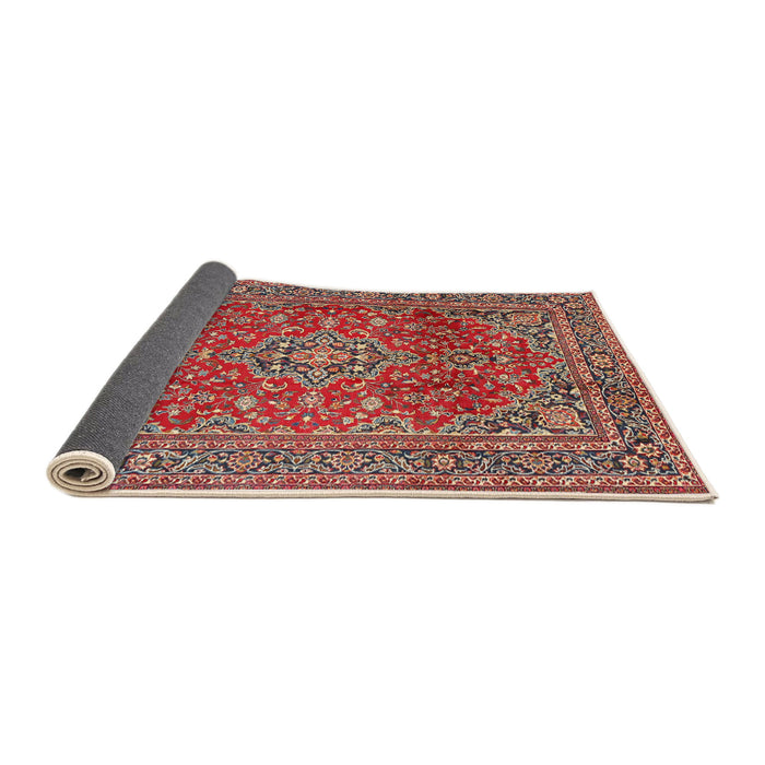 Sideview of Traditional Camel Brown Persian Rug, tr2811