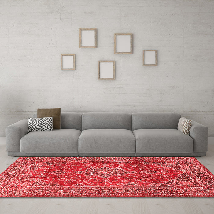 Traditional Red Washable Rugs