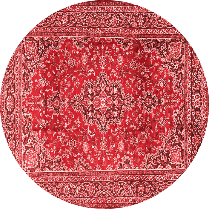 Machine Washable Persian Red Traditional Rug, wshtr2811red