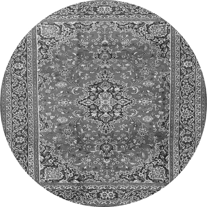 Machine Washable Persian Gray Traditional Rug, wshtr2811gry