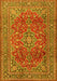 Machine Washable Persian Yellow Traditional Rug, wshtr2811yw