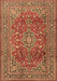 Machine Washable Persian Brown Traditional Rug, wshtr2811brn