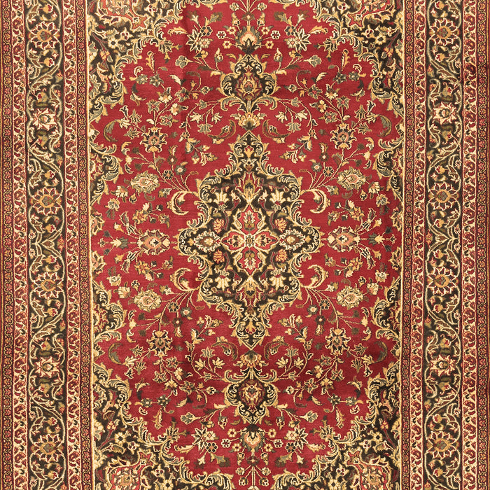Machine Washable Persian Brown Traditional Rug, wshtr2811brn