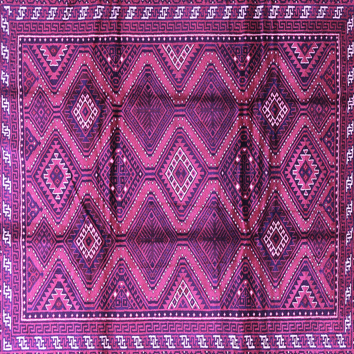 Square Machine Washable Persian Purple Traditional Area Rugs, wshtr2812pur