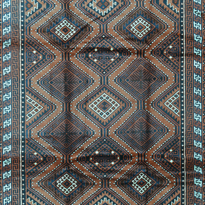 Machine Washable Persian Light Blue Traditional Rug, wshtr2812lblu