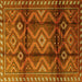 Square Persian Yellow Traditional Rug, tr2812yw