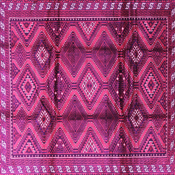Square Machine Washable Persian Pink Traditional Rug, wshtr2812pnk